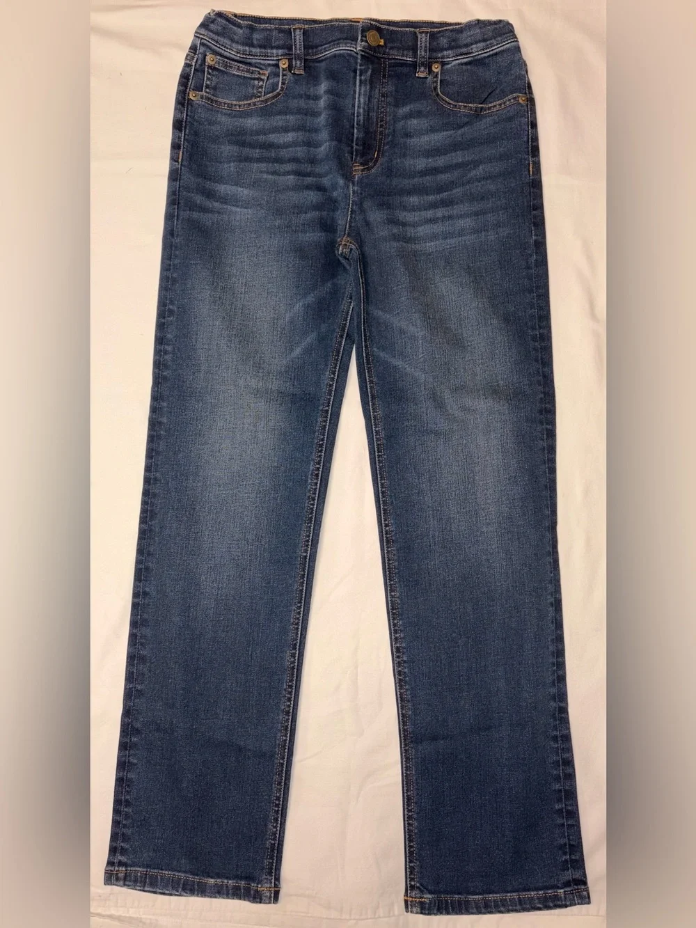 Vineyard Vines boys denim jeans sz 16 adjustable waist smoke free home